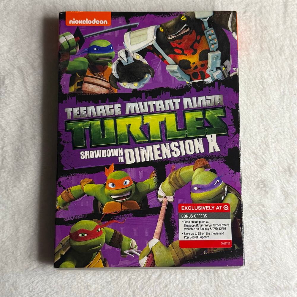 Teenage Mutant‎ Ninja Turtles New DVD Showdown in Dimension X – Target Slipcover